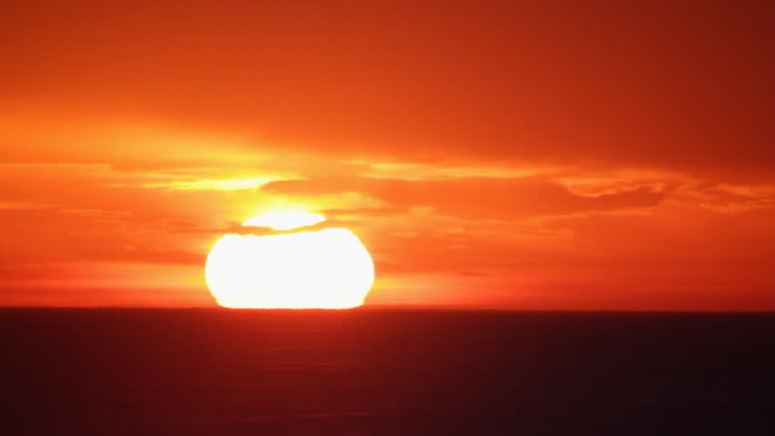 Sun Dipping Below