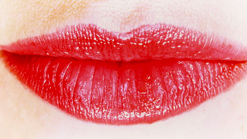 sequence of lip images pouting