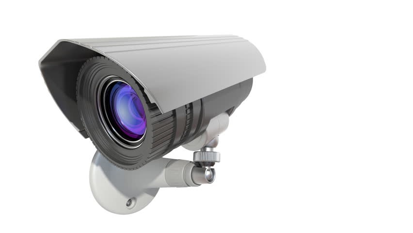surveillance camera, loop-able 3d animation