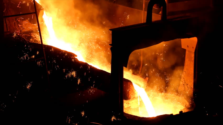 Liquid metal in the factory
