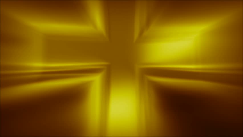 Metallic Cross Golden Abstract Loop in HD