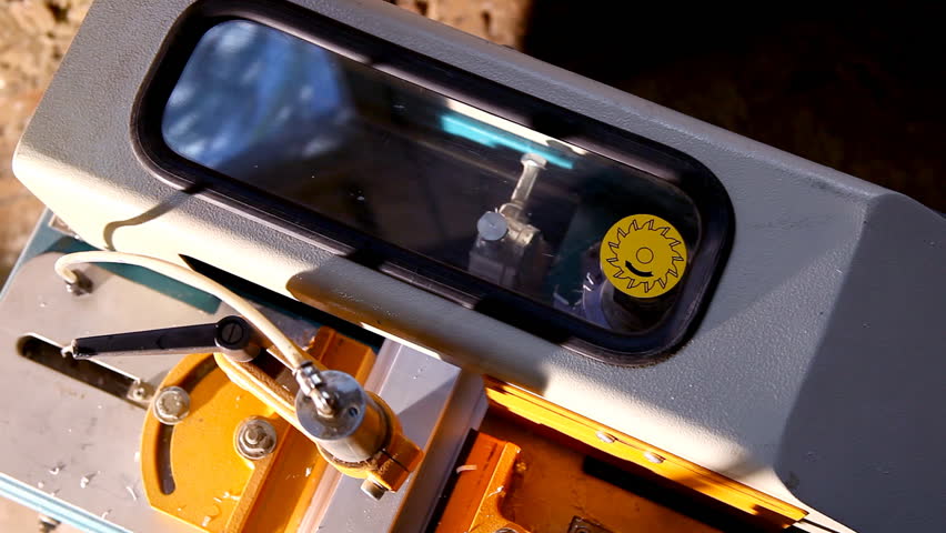 Top view on Machine cut plastic profile