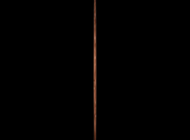 larger and more sphere-like penny stretched