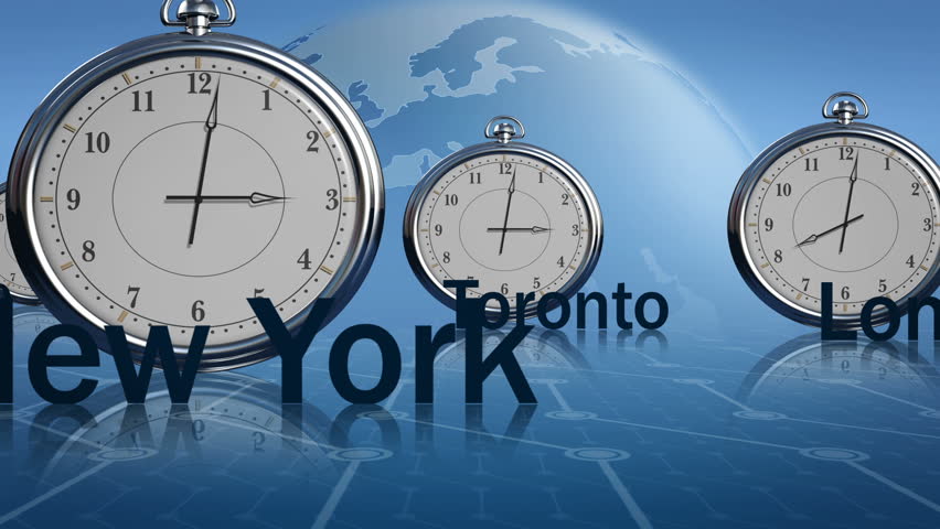 Different time in global financial centers
