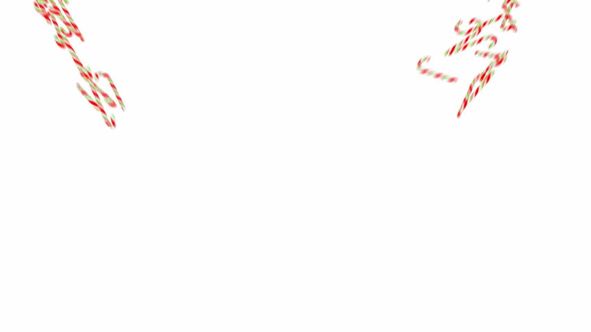 Festive Candy cane slow motion flow