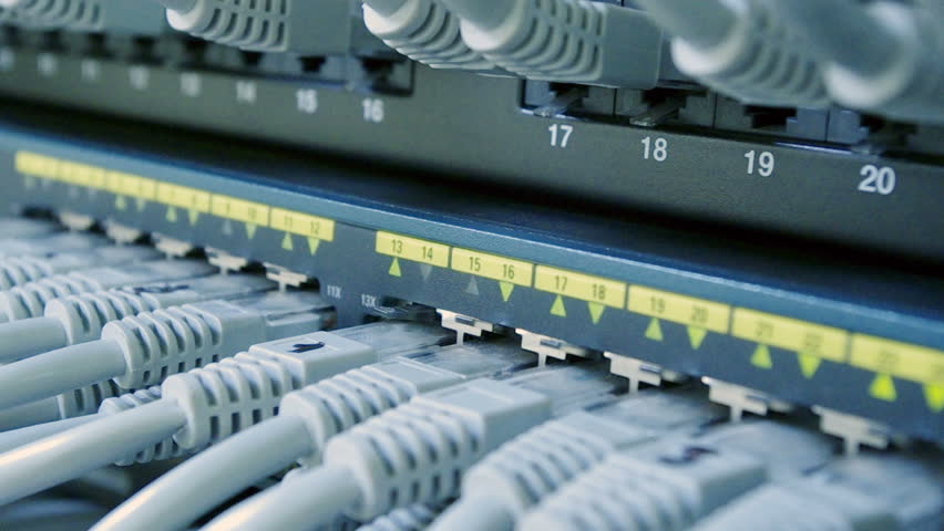 hand plugging and unplugging cable in network - 1080