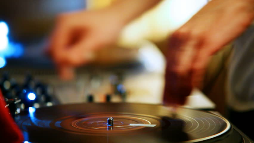 DJ Spinning Records