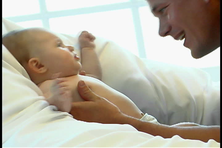 Father with baby