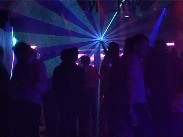 People dancing in a nightclub