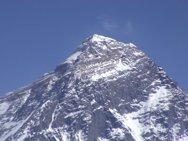 Mount Everest, Nepal, seen from the west.