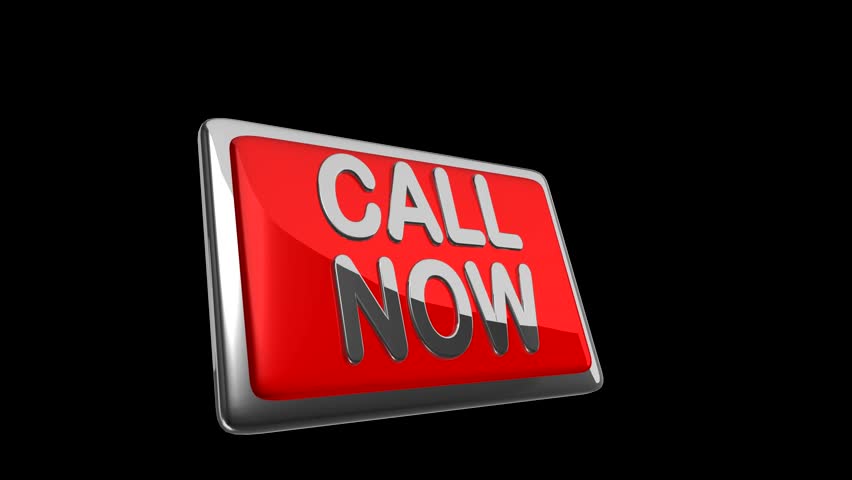 Call now Special offer, seamless loop with alpha matte 