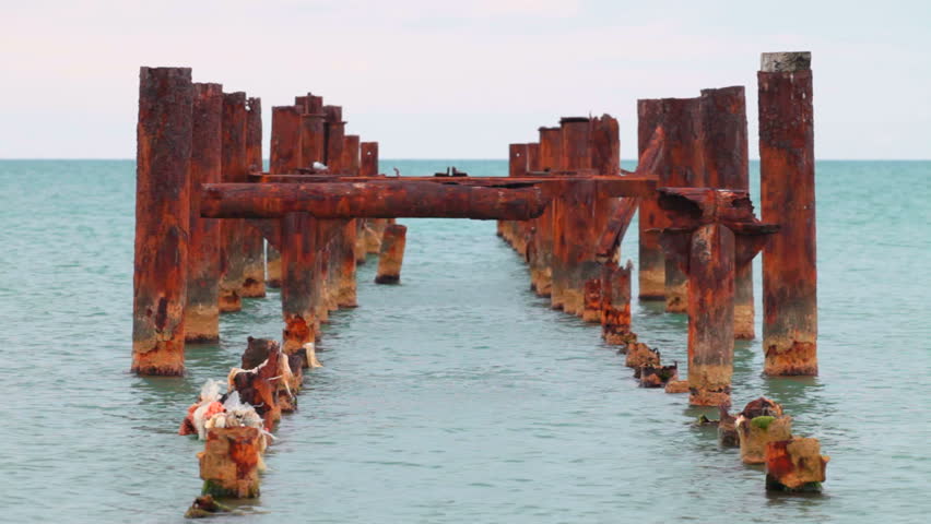 rusty old pier