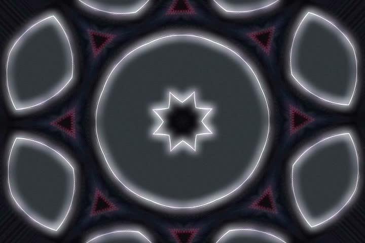 Color effect kaleidoscope heavy white. looping