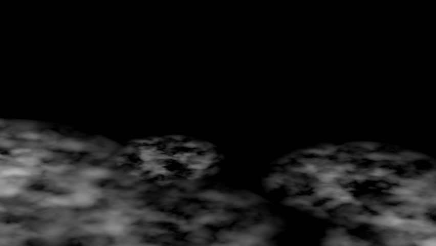 black and white eagle form with clouds