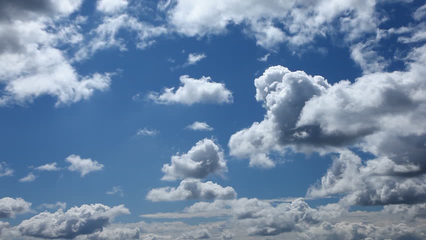 Clouds moving fast - timelapse
