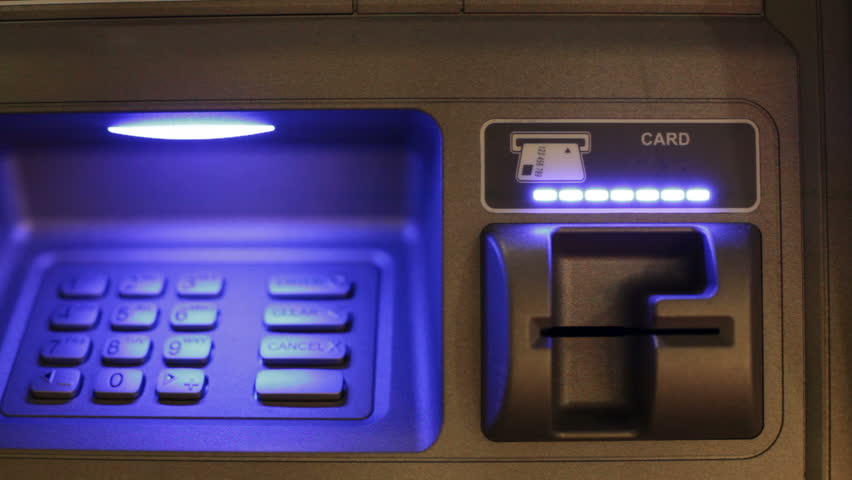 ATM card used for cash