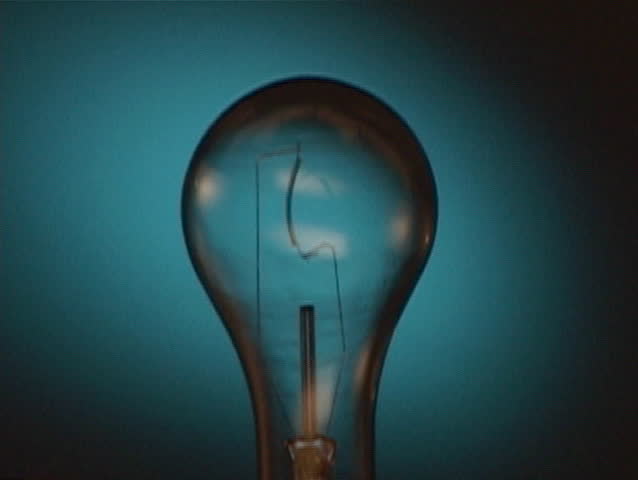 Lightbulb turned on and off