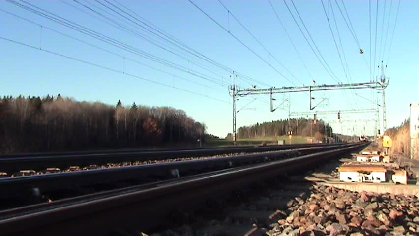 Train in motion