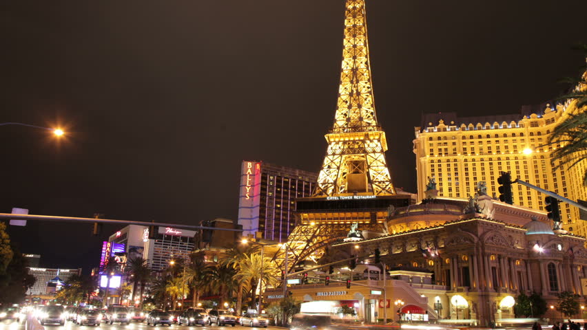 LAS VEGAS - MAY 19: Timelapse of Las Vegas strip, May 19, 2011, Las Vegas Nevada. Las Vegas, which bills itself as The Entertainment Capital of the World, is famous for its casino resorts and associated entertainment. 