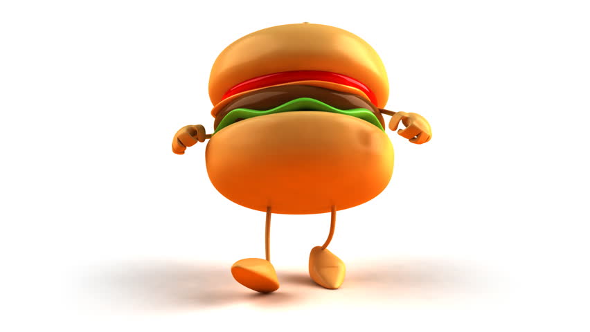 Hamburger dancing hip hop