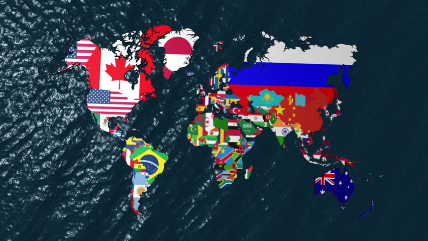France 3D Flag World Slow Zoom