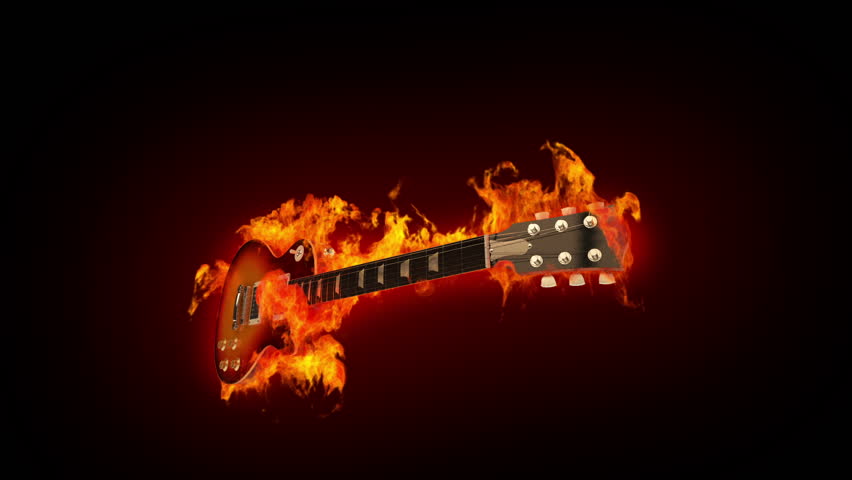 Fire guitar 