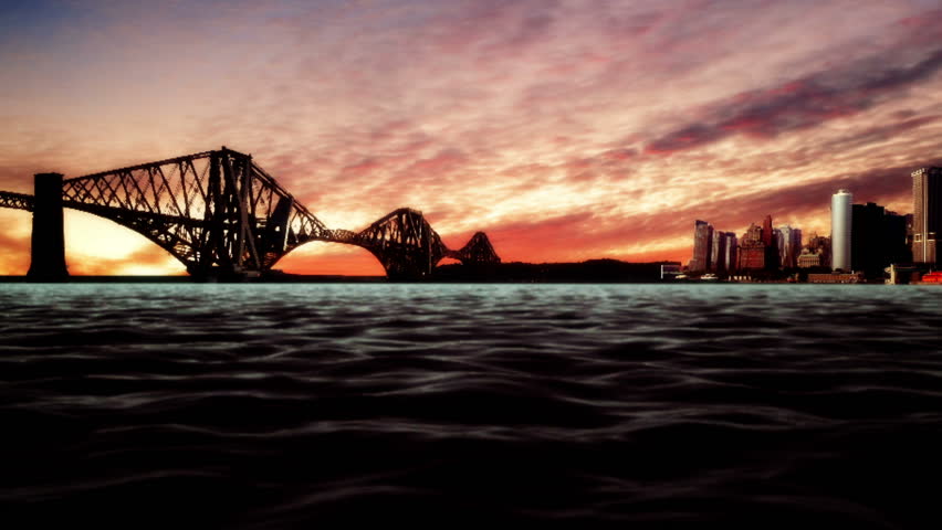 ocean city skyline with bridge