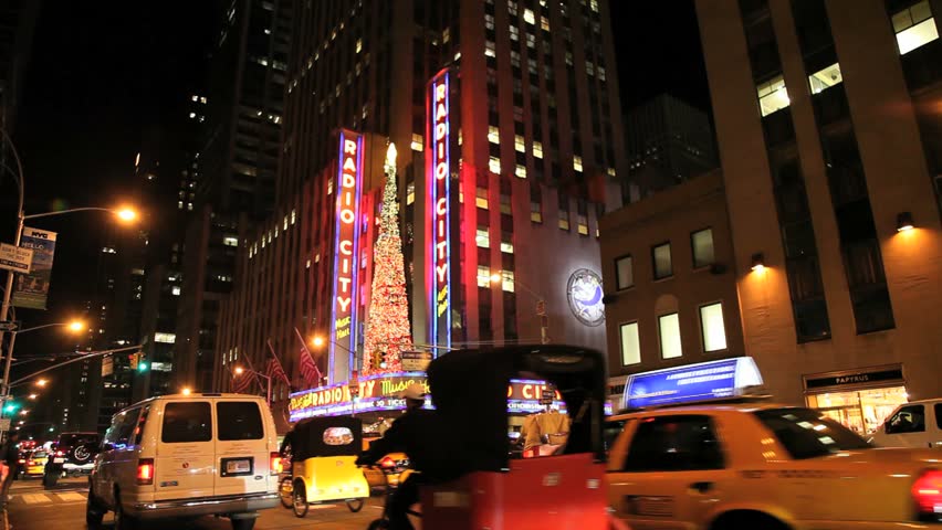 NEW YORK - NOVEMBER 26: Radio City Music Hall at Christmas, November 26, 2010 in New York City. 