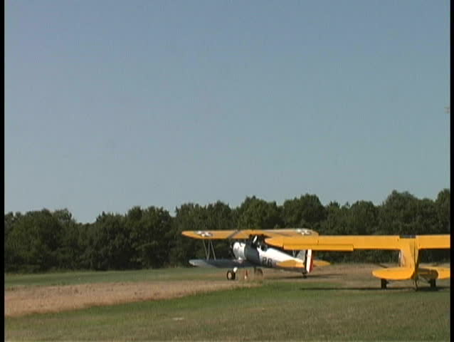 Airplane antique vintage old plane aviation warbird fly pilot landing takeoff take off aviator bi biplane Cessna stearman cub piper museum bird wing flying taxi military aerial flight