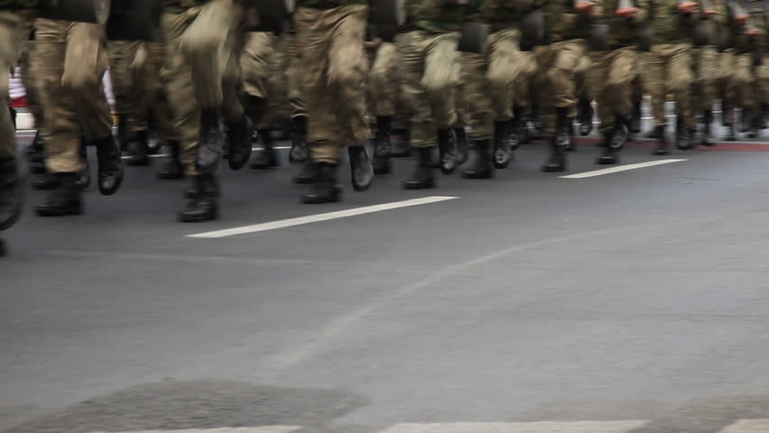 Army soldier walking 
