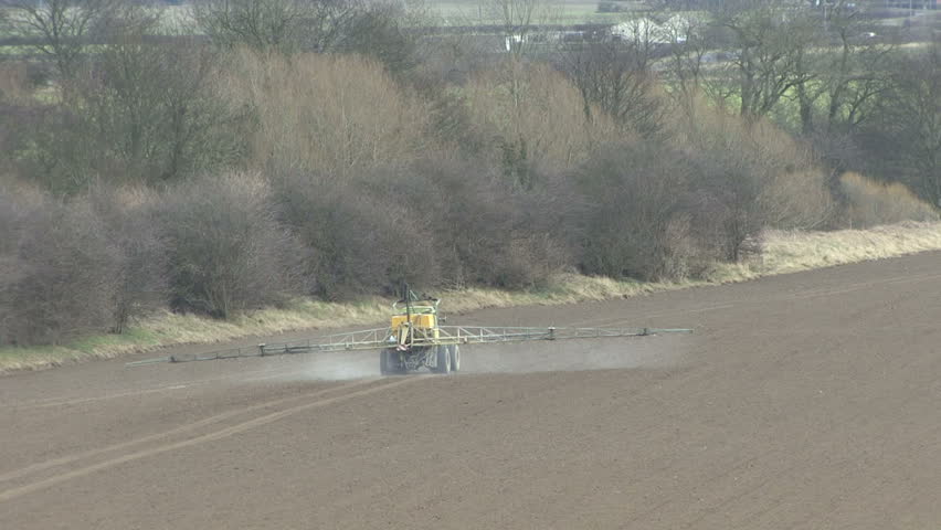 Crop sprayer 3 - rear view.  HD.