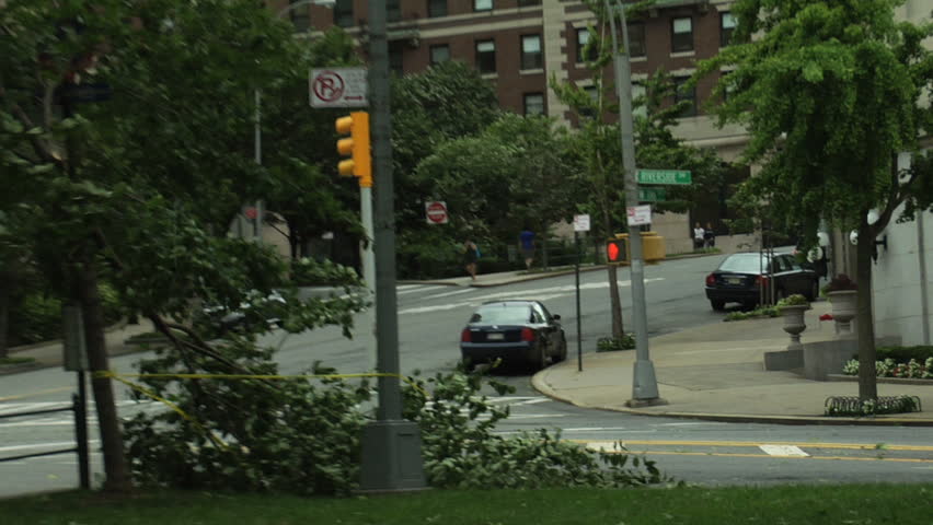 Riverside Drive, NYC. weekend of Hurricane Irene