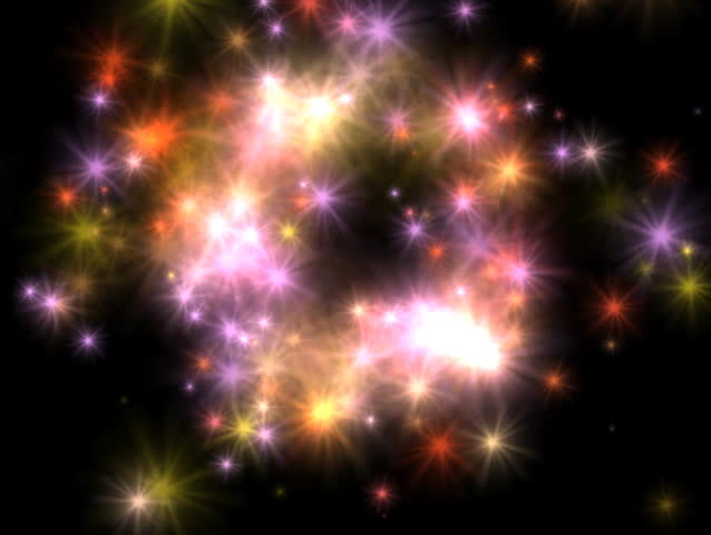 colorful sparkles