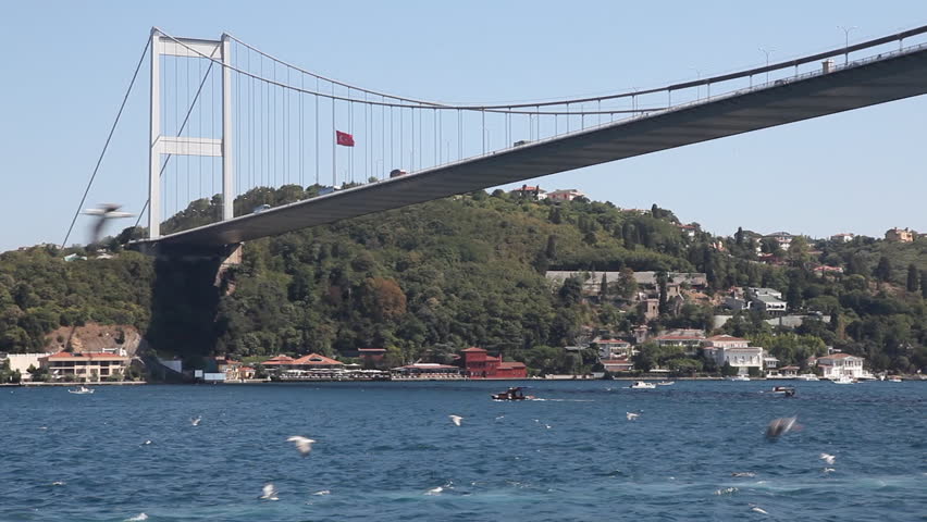 goes sailing down the Bosphorus