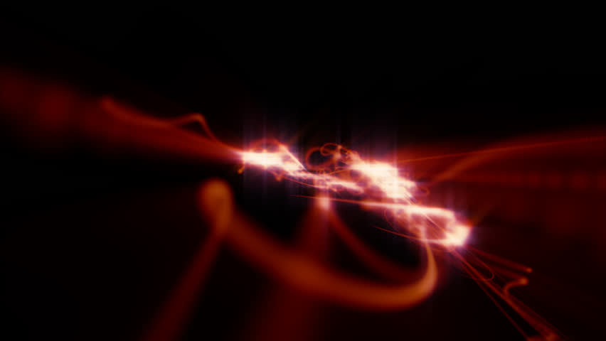 Angular red and pink linear motion graphic