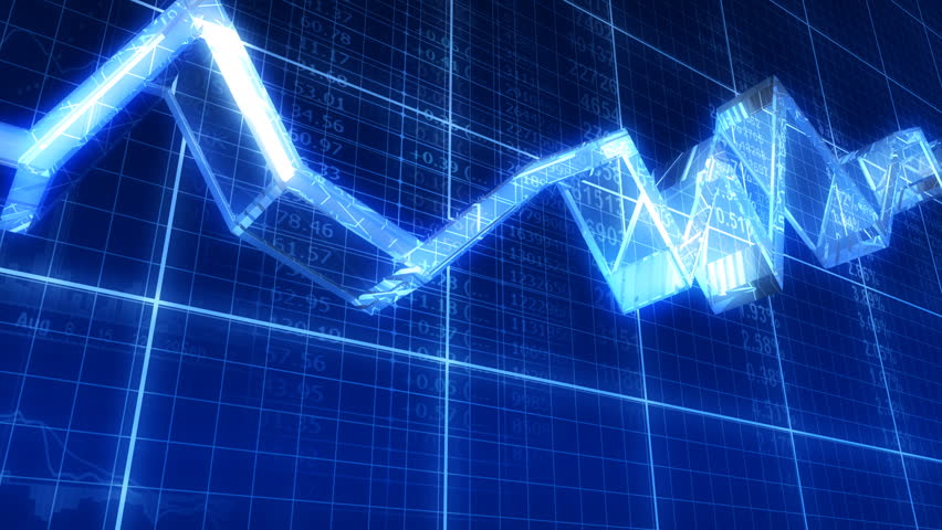 3d chart line on worksheet background. Loop.