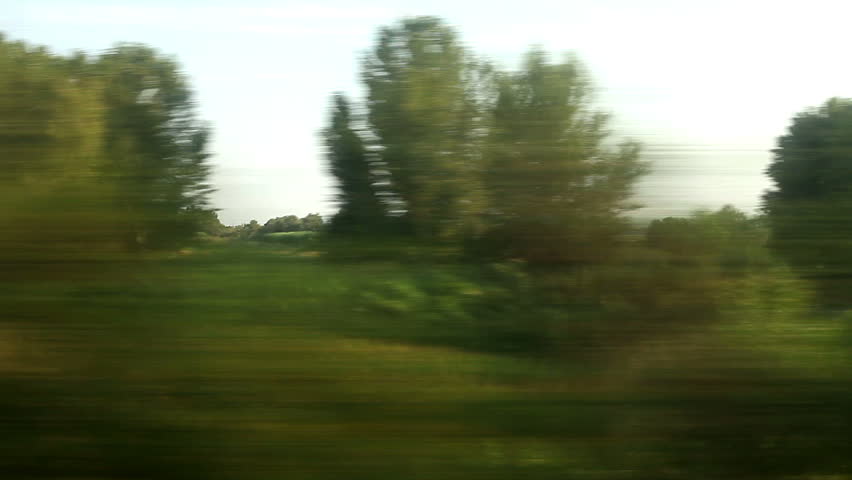 View from train Window, full HD video, 1920X1080 No#4