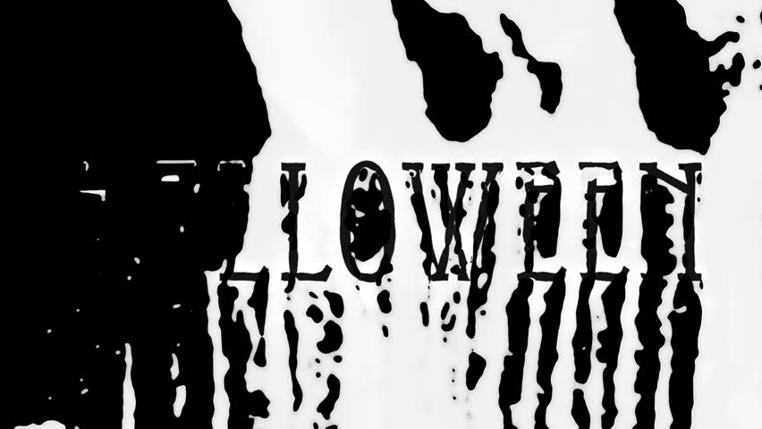 flowing blood halloween animation, with alpha channel (FULL HD)