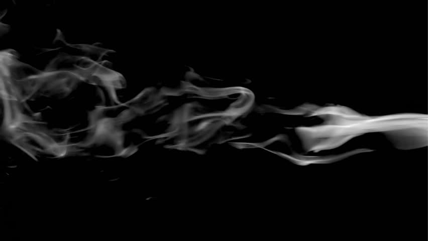 Wispy small scale incense or cigarette smoke - looping.