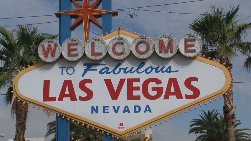 LAS VEGAS, NEVADA - CIRCA OCTOBER 2010: Welcome to Fabulous Las Vegas Nevada sign.