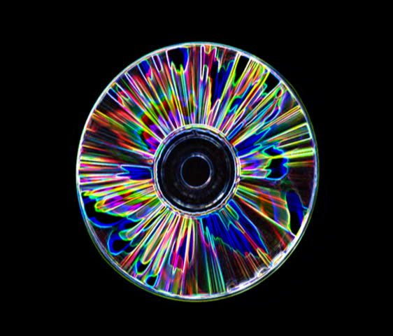 DVD disc , imitation of rotation