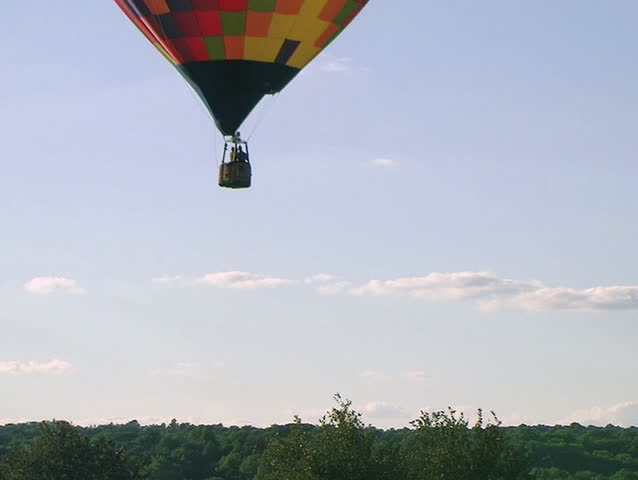 Hot Air Balloon Takes Flight 