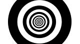 Optical illusion target tunnel retro spiral hypnosis circle circles time loop