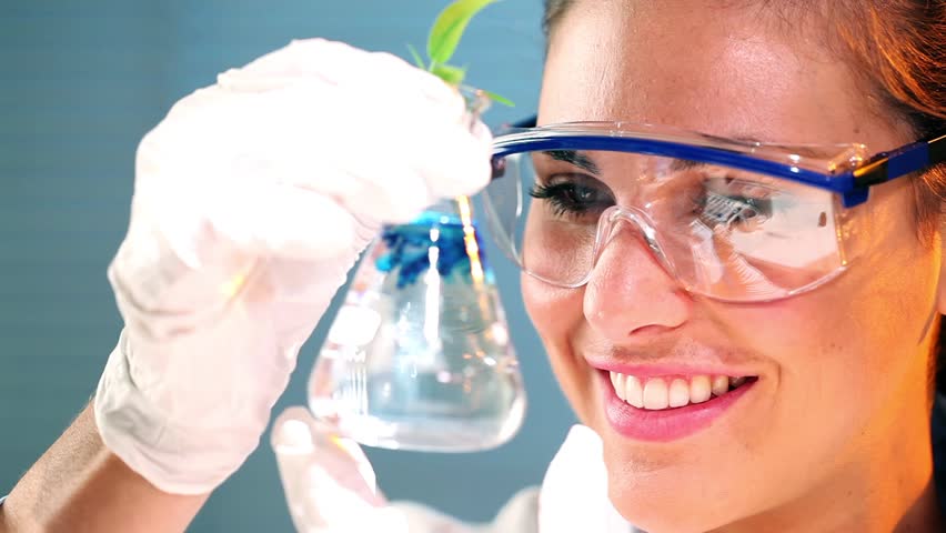 Scientist conducting medical research