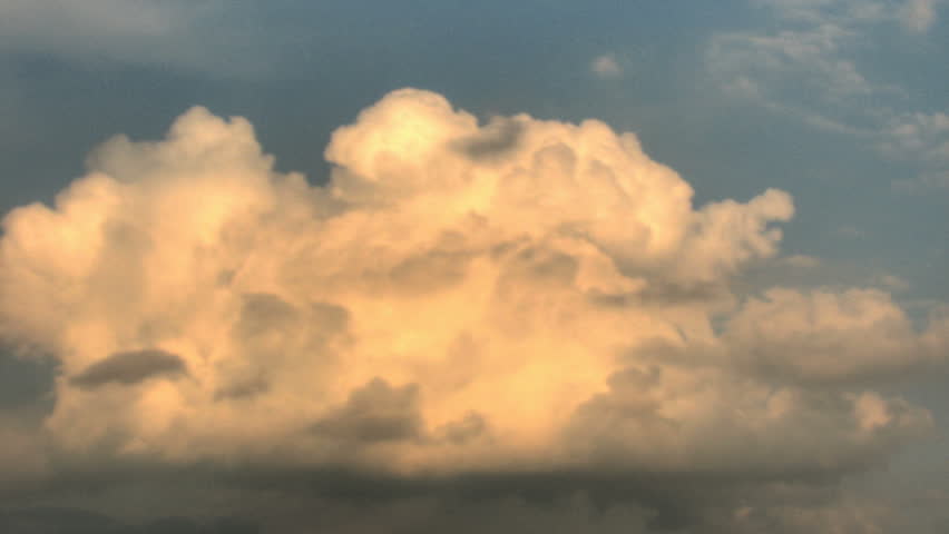Dark storm clouds passing over, HD time lapse clip, high dynamic range imaging