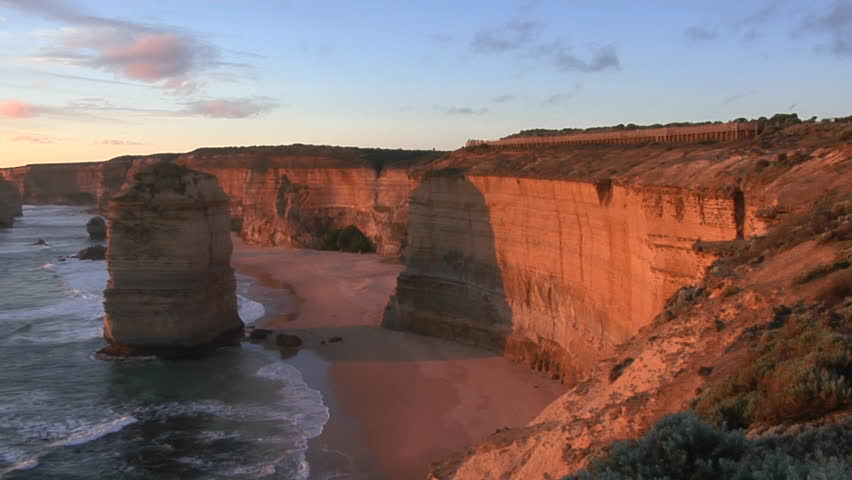 The Twelve Apostles rock formation stands out on Australian coast