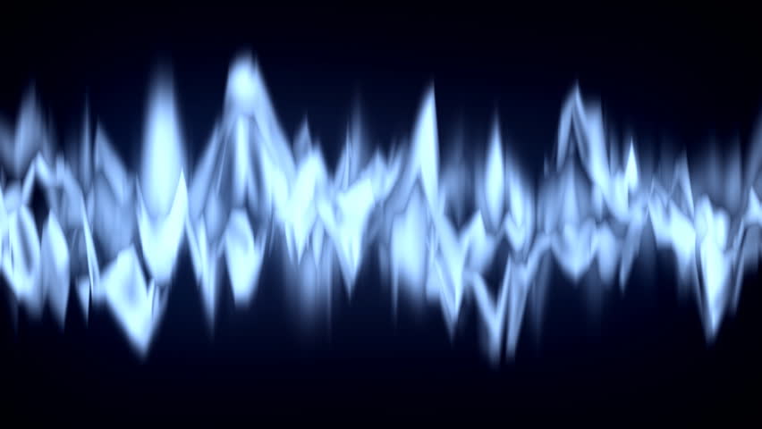 noisy frequency with blue glow
