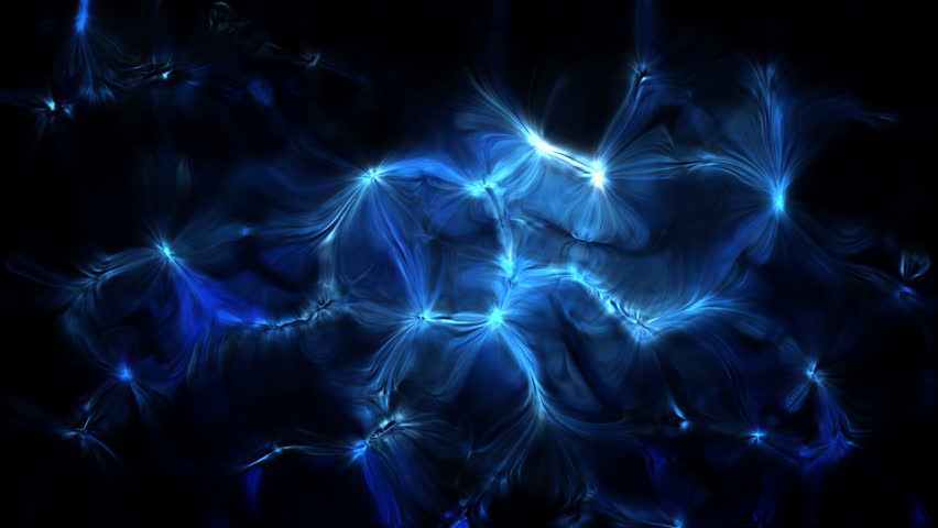 Blue strange surface motions in dark background