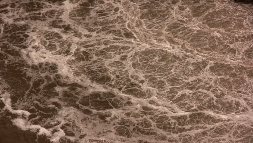 A badly polluted river in Ecuador