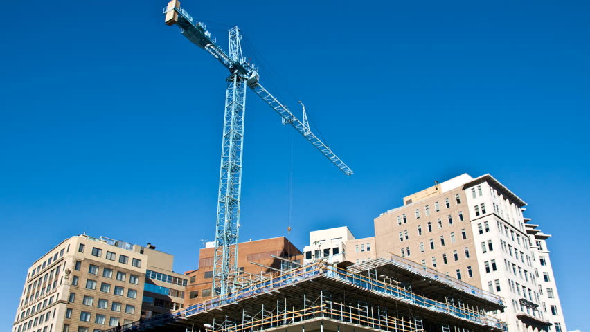amazing 1080p time-lapse of a modern office building being built